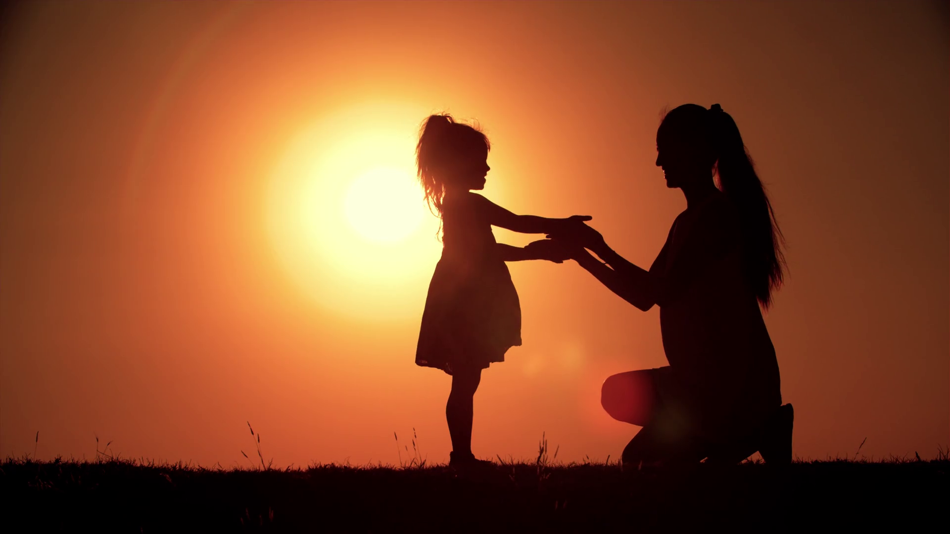 Image result for mother and daughter sunset
